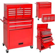 BEST CHOICE PRODUCTS Best Choice Products Portable Top Chest Rolling Tool Storage Box Cabinet Sliding Drawers