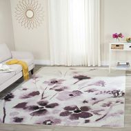 Safavieh Adirondack Collection ADR127L Ivory and Purple Vintage Floral Area Rug (3 x 5)