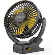 [아마존 핫딜] [아마존핫딜]OPOLAR 2019New 5000mAh Rechargeable Battery Operated Clip On Fan, Super Quiet & Strong Wind USB Fan, Portable Strong Clamp Personal Fan for Golf Cart, Office Desk, Chair, Treadmill
