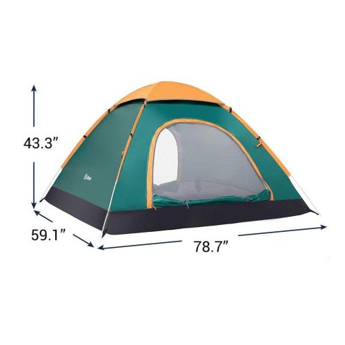  Anchor Pop up Tent, 2-3 Person Instant Tent Lightweight Automatic Portable Tent Backpacking Tent Waterproof Sun Shelter for Outdoor Indoor Family Camping Backpacking Picnic Beach