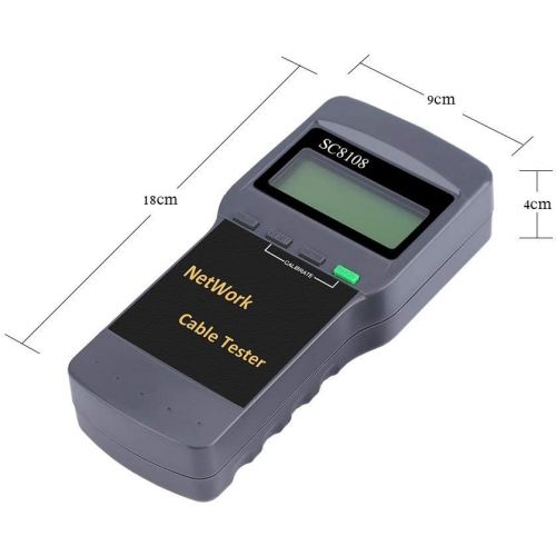  Fosa fosa CAT5 RJ45 Network Cable Tester SC8108 for 5E 6E Coaxial Cable and Telephone Line Wiring Failure Length Test Rangefinder