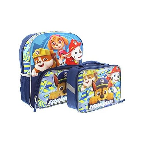  Nickelodeon Paw Patrol 14 inch Backpack and Lunch Box Set