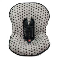 JANABEBEE Universal Padded Cover Liner for Baby Carriers and CAR SEAT (Maxi COSI MICO, CHICCO, BRITAX, ETC) (Dark Sky)