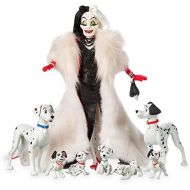 Disney Designer Fairytale Collection Cruella De Vil and Dalmatians Doll Set - Disney Designer Folktale Series - Limited Edition