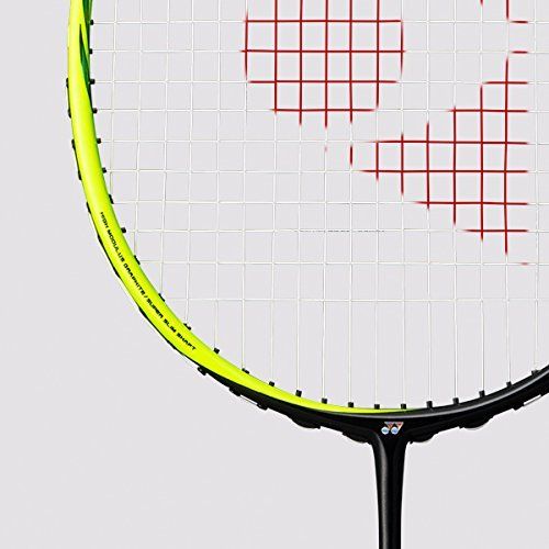  Yonex Astrox 77 New Badminton Racquet (Shine Yellow) Strung with BG80, 26lbs (String - Random Color)