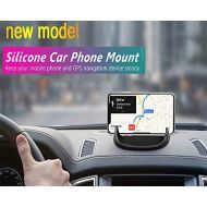 [아마존 핫딜] [아마존핫딜]Amuoc Car Mount, Car Phone Mount Silicone Car Pad Mat for Various Dashboards, Anti-Slip Desk Phone Stand Compatible with iPhone, Samsung, Android Smartphones, GPS Devices and More. (Blac