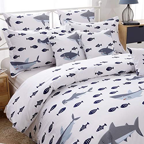  Brandream Boys Duvet Cover Set Queen Size Cars Tank Helicopter Aircraft Military Bedding Sets for Kids Teen Boy Children 100% Cotton