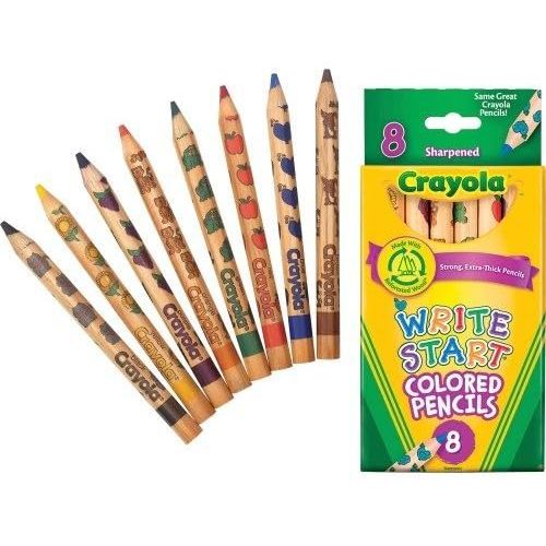  Crayola 16 Pack CRAYOLA LLC FORMERLY BINNEY & SMITH CRAYOLA WRITE START 8 CT COLORED