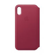 Apple Leather Folio (for iPhone X) - Berry