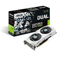 Asus ASUS GeForce GTX 1060 6GB Dual-Fan OC Edition VR Ready Dual HDMI DP 1.4 Gaming Graphics Card (DUAL-GTX1060-O6G)