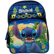 Ruz Disney Lilo & Stitch Black & Blue Large 16 inch School Backpack-Stitch