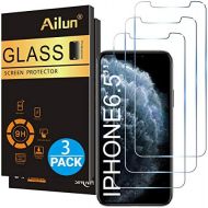 [아마존베스트]Ailun Compatible with Apple iPhone Xs Max Screen Protector 3 Pack 6.5 Inch 2018 Release Tempered Glass 0.33mm Anti Scratch Advanced HD Clarity Work with Most Case