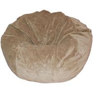Ahh! Products Tan Microsuede Washable Large Bean Bag Chair Plush
