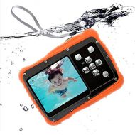ISHARE Waterproof Digital Camera for Kids, ishare Update Underwater Camera with 2.0 LCD, 8X Digital Zoom, 1080p Flash and Mic for Girls/Boys(RED)