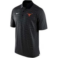 Nike Mens Texas Longhorns Stadium Striped Black Polo