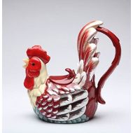ATD 7.5 Inch Multicolored Rooster Themed 12 Ounce Serving Teapot