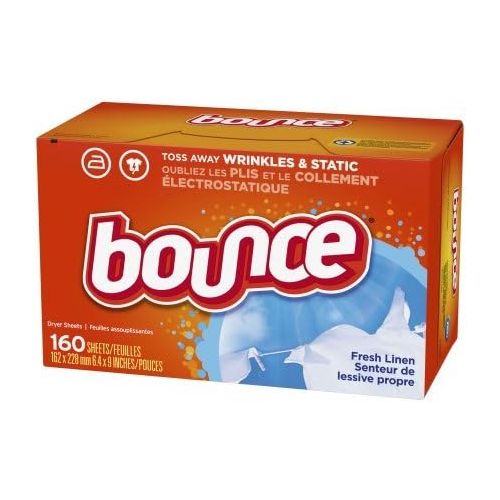  Fabric softener PACK OF 6 - Bounce Fabric Softener Sheets, Fresh Linen, 160 Count