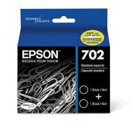Epson T702120-D2 DURABrite Ultra Black Dual Pack Standard Capacity Cartridge Ink