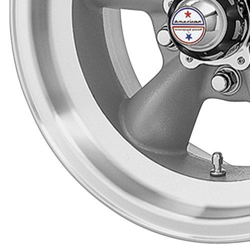  American Racing Custom Wheels VN105 Torq Thrust D Torq Thrust Gray Wheel With Machined Lip (15x10/5x120.7mm, -44mm offset)