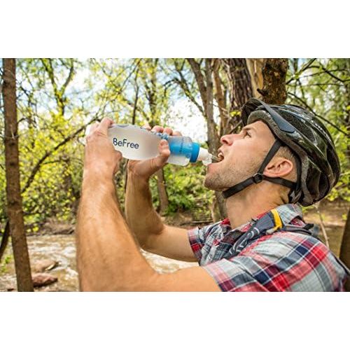  [아마존베스트]Katadyn BeFree 1.0L Water Filter, Fast Flow, 0.1 Micron EZ Clean Membrane for Endurance Sports, Camping and Backpacking