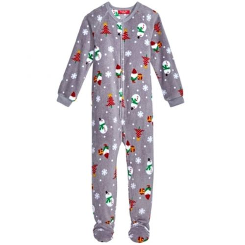  Family Pajamas Unisex Kids 1-Pc Happy Gnomes Footed Pajamas
