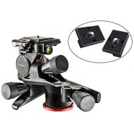 Manfrotto MHXPRO-3WG XPRO Geared Head with Two Calumet Quick Release Plates for the RC2 Rapid Connect Adapter