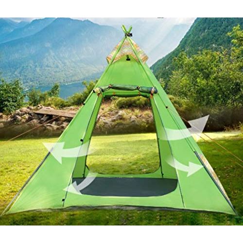  Amio Neues Outdoor-Campingzelt Eisenrohrmast Winddicht wasserdicht Campingzelt