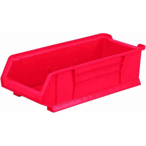  Akro-Mils 30286 24-Inch D by 11-Inch W by 7-Inch H Super Size Plastic Stacking Storage Akro Bin, Red, Case of 4