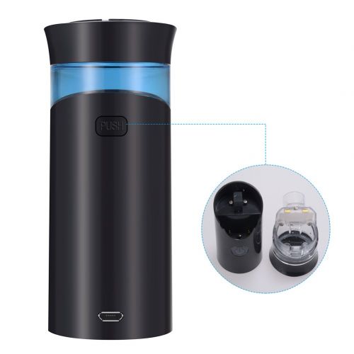 SoulBay Mini Portable Inhaler, Handheld Ultrasonic Humidifier, Rechargeable Inhaler Machine for Adults Kids - Black
