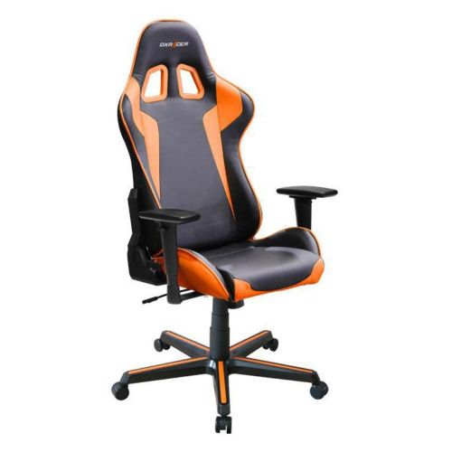  DXRacer OHFH00NO Black & Orange Formula Series Gaming Chair Ergonomic High Backrest Office Computer Chair Esports Chair Swivel Tilt and Recline with Headrest and Lumbar Cushion +
