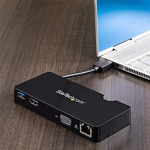  StarTech.com USB 3.0 Multiport Adapter + USB-C to USB-A Cable - Mac & Windows - for USB-A or USB-C laptops - HDMI & VGA - 1x USB-A Port - GbE - for Notebook - USB 3.0 Type A - 2 x