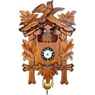 Alexander Taron Importer 0930QPT Engstler Battery-Operated Clock-Mini Size with MusicChimes-9.75 H x 7 W x 3.75 D, Brown