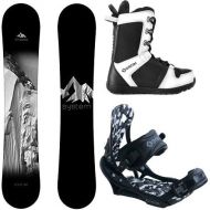 System Timeless and APX Complete Mens Snowboard Package New 2019
