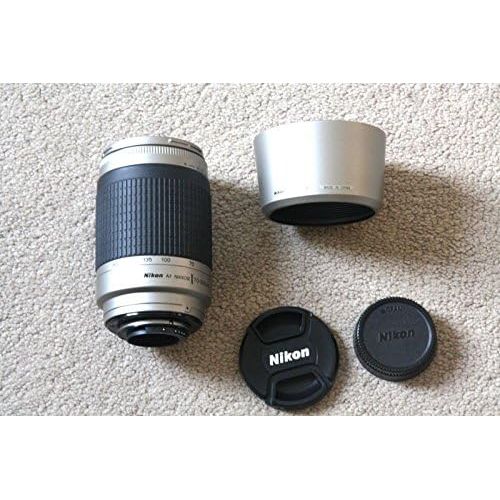  Nikon 70-300mm f4-5.6G AF Telephoto Nikkor Lens with HB-26 Hood (Silver) - International Version (No Warranty)