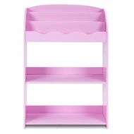 COSTWAY 3-Tier Kids Bookshelf Magazine Storage Bookcase - Pink by SpiritOne + Gift Coconut Shell Massage Ball