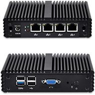 Qotom-Q190G4N-S07 PC Mini Quad Core Intel J1900 Support Pfsense as Router Firewall Small Compouter (8G RAM + 16G SSD)