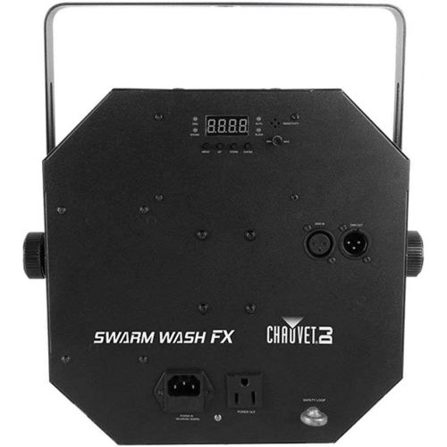  Chauvet DJ Swarm Wash FX DerbyWashStrobe Multi-Effect Fixture 2-Pack With Microfiber and 1 Year EverythingMusic Extended Warranty