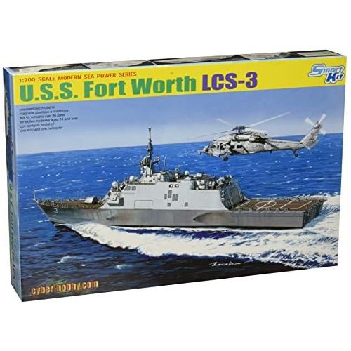  Cyber Hobby Models U.S.S. Fort Worth LCS-3 Plastic Model Kit, Scale 1700