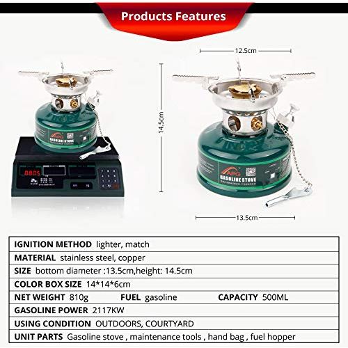  Hamans APG outdoor White Gasoline Stove 500ml Oil Petrol Stove Burners Camping Equipment