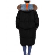 Ursfashion 2018 Winter Women Oversized White Duck Down Jacket Long Coat Female Colorized Fox Fur Hoodie Clothes