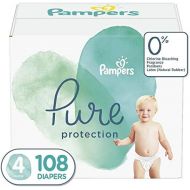 Diapers Size 4, 96 Count - Pampers Pure Protection Disposable Baby Diapers, Enormous Pack