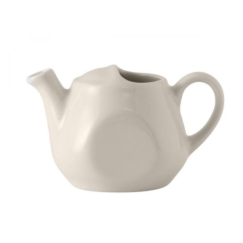  Tuxton BET-1001 Vitrified China Tea Pot Lidless, 10 oz, Eggshell (Pack of 6),