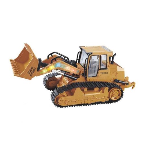  LtrottedJ Toy LtrottedJ 1:12 RC Excavator Shovel Remote Control Construction Bulldozer Truck Toy Light