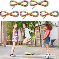 [아마존베스트]5 Pieces Chinese Jump Ropes Colorful Stretch Rope Elastic Fitness Game for Outdoor Exercise