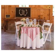 ShiDianYi 50x50 Square Fushia Pink Sequin Tablecloth Select Your Color & Size Can Be Available ! Sequin Overlays, Runners, Gatsby Wedding, Glam Wedding Decor, Vintage Weddings
