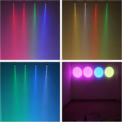  AUCD Mini 10W RGBW 4 IN 1 DMX512 Music LED Beam Lights Lamp Strong Spotlights Party Home Bar Wall KTV DJ Stage lighting Laser Projector LE-M512
