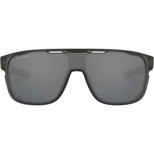 오클리 Oakley Mens Crossrange Shield (a) Non-Polarized Iridium Rectangular Sunglasses, Matte Black, 0 mm