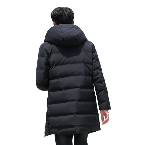  Queenshiny Mens Hooded Lightweight Packable Medium Length Duck Down Coat Jacket