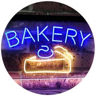ADVPRO Bakery Cake Shop Dual Color LED Neon Sign Red & Blue 16 x 12 st6s43-i2380-rb