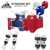 Adidas adidas [GTE Zone TKD WTF Approved Taekwondo Sparring Gear Set (Foam HG, Body, Forearm, Shin & Instep Protector & Free Double Mouth Guard)
